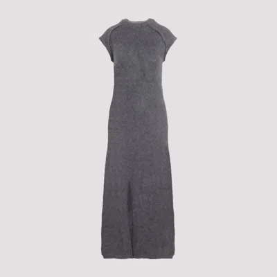 Jil Sander Knit Long Dress In Gray
