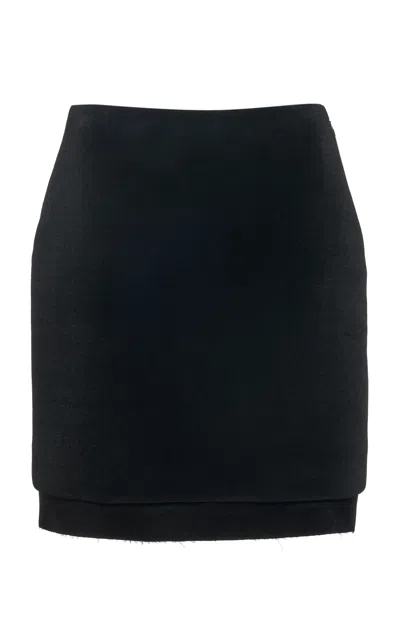 Jil Sander Knit Mini Skirt In Black