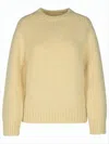 Jil Sander Knit Sweater With Relaxed Fit In Gold
