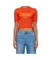 Jil Sander Knit T-shirt In Blue