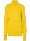 Jil Sander Knitted Cashmere Jumper In Yellow