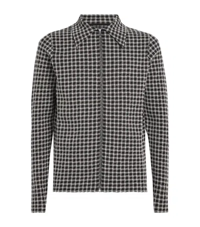 Jil Sander Knitted Check Shirt In Multi