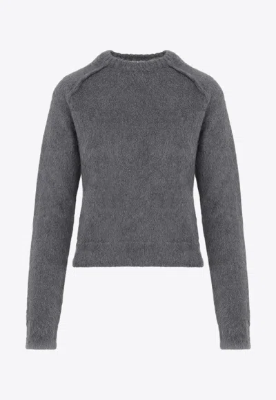 JIL SANDER KNITTED CREWNECK SWEATER