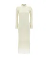 Jil Sander Crew Neck Layered Hem Long Sleeves In White