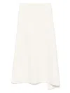 Jil Sander Knitted Maxi Skirt In Neutrals