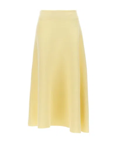 JIL SANDER JIL SANDER HIGH-WAIST A-LINE MIDI SKIRT