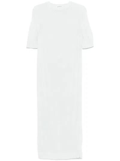 Jil Sander Knitted Midi Dress In Blue