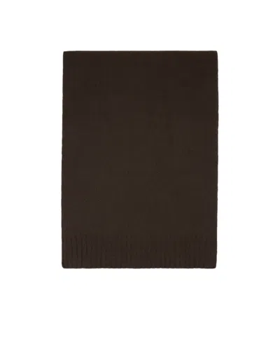 Jil Sander Knitted Rectangular Scarf In Black