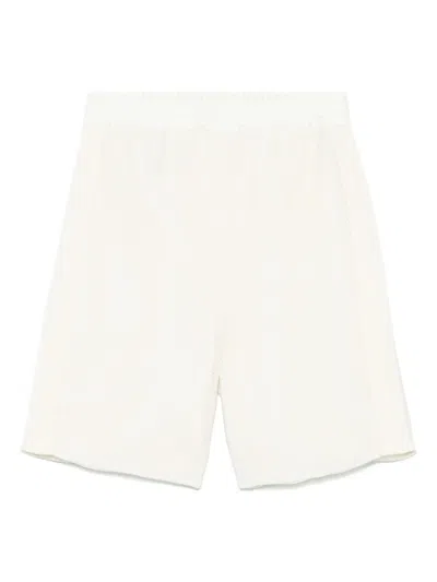 Jil Sander Knitted Shorts In Neutrals