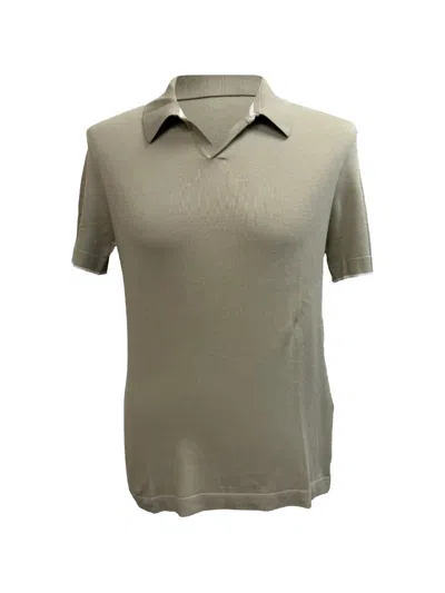 Pre-owned Jil Sander Knitted Short-sleeve Polo Shirt In Neutral
