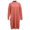 Jil Sander Knitted Sweater Midi Dress In Multicolor Wool In Multi