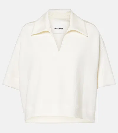 Jil Sander Top Aus Strick In Weiss