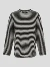 Jil Sander Boiled Striped Wool Compact Jersey