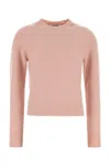 Jil Sander Crew Neck Wool Sweater In Pink