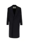 Jil Sander Wool Coat With Front Pockets And Long Length