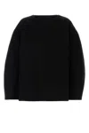 Jil Sander Black Wool Oversize Sweater In Black