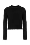 Jil Sander Black Alpaca Blend Sweater In Black