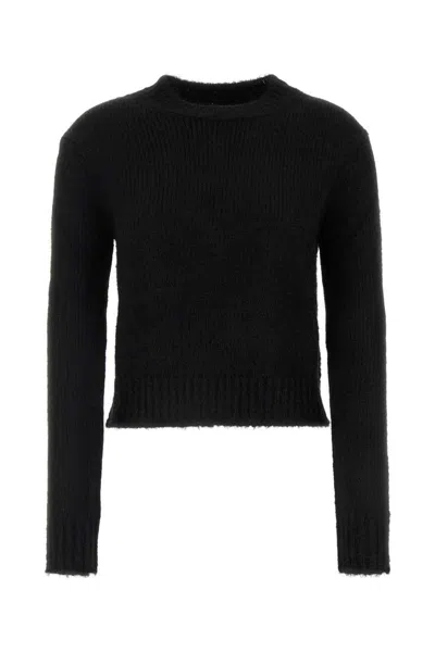 Jil Sander Crewneck Knitted Jumper In Black