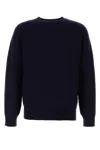 Jil Sander Men Midnight Blue Wool Blend Sweater In Blue