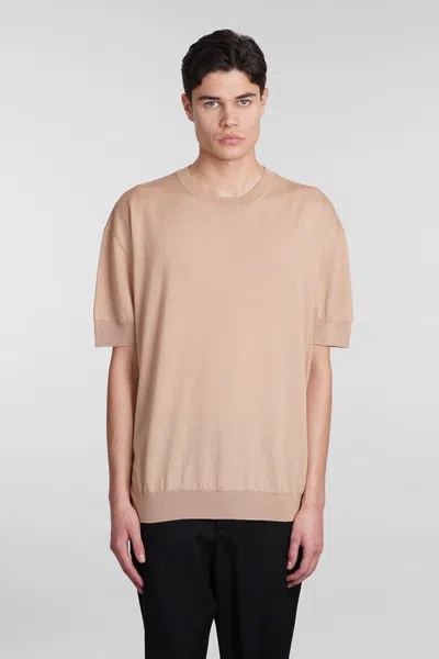 Jil Sander Knitwear In Camel Wool In Brown