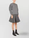 Jil Sander Wool Blend T-shirt With Soft Shoulders