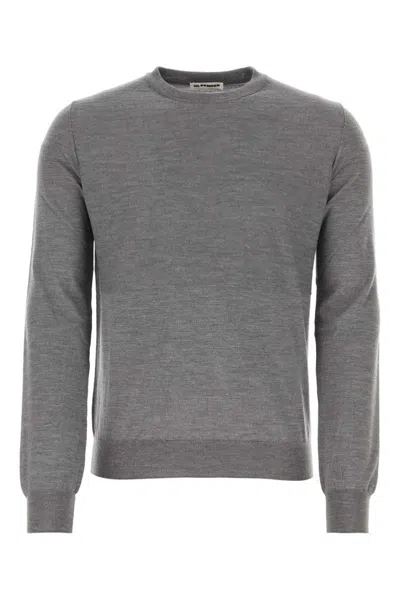 Jil Sander Men's Wool Sweater In Grey