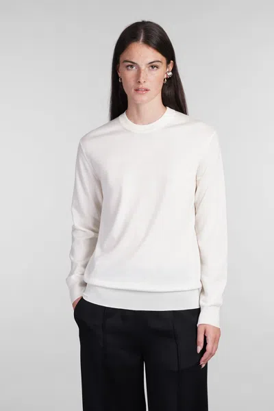 Jil Sander Knitwear In Beige Wool In White