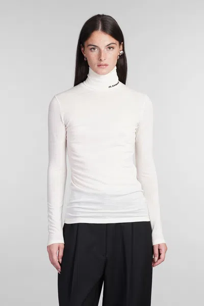 Jil Sander Knitwear In Beige Wool