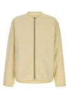Jil Sander Cream Cotton Padded Jacket In Neutral