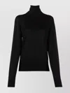 Jil Sander Knitwear Turtleneck Sweater Lightweight Long Sleeves In Black