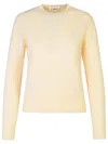 Jil Sander Merino Wool Sweater In White