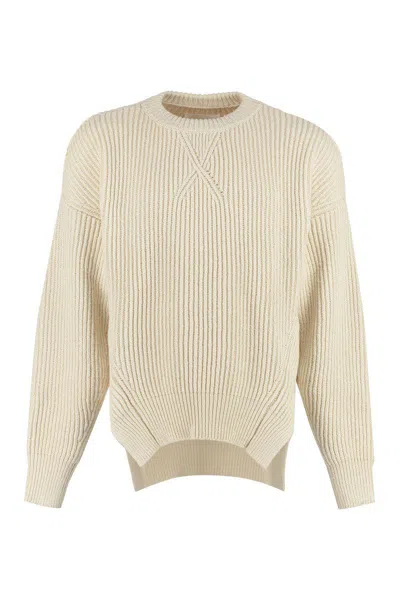 Jil Sander Beige Crewneck Sweater