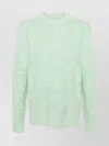 Jil Sander Knitwear With Long Sleeves And Soft Texture In Green