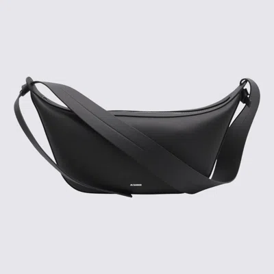 Jil Sander Knot Black Leather Crossbody Bag