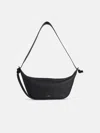 Jil Sander 'knot' Black Leather Crossbody Bag In Black