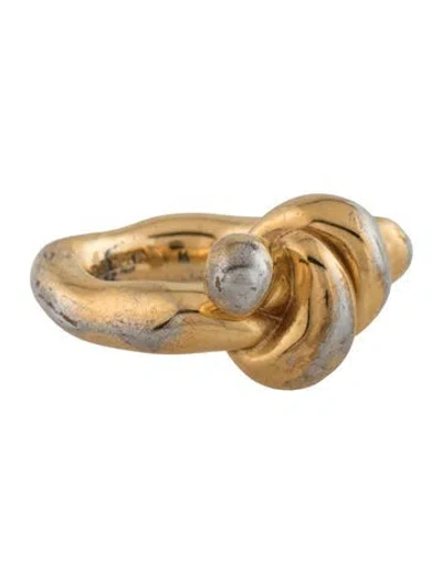 Pre-owned Jil Sander Knot Cocktail Ring In Multicolor