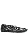 Jil Sander Knot-detail Ballet Flats In Black