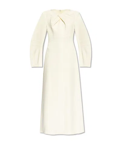 Jil Sander Knot-detail Maxi Dress In White