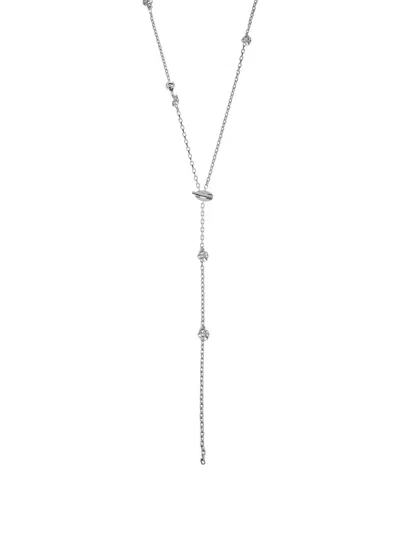 Jil Sander Knot-details Chain Necklace In Silver