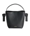 Jil Sander Knot Hobo Mini Shoulder Bag In Black