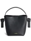 Jil Sander Knot Hobo Mini Shoulder Bag In Black