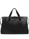 Jil Sander Knot Leather Duffle Bag In Black