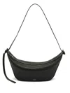 Jil Sander Black Leather Knot Shoulder Bag In Black