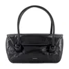 Jil Sander Calfskin Leather Knot Sm Shoulder Bag In Black