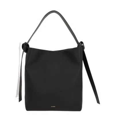 JIL SANDER JIL SANDER MEDIUM KNOT MAGNET SHOULDER BAG