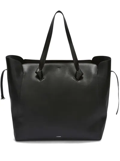Jil Sander Knot Tote Media In Black