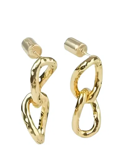 Jil Sander Knot-design Earrings In Gold
