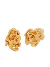 Jil Sander Knots Earrings In Gold