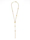 Jil Sander Knotted-chain Necklace In Gold
