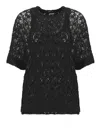 Jil Sander Top Black In Black